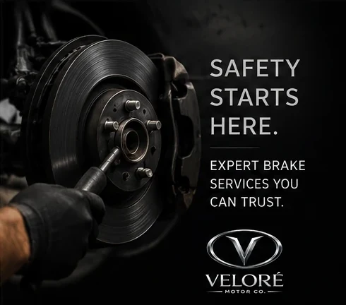 Brake rotor being serviced — safety starts here