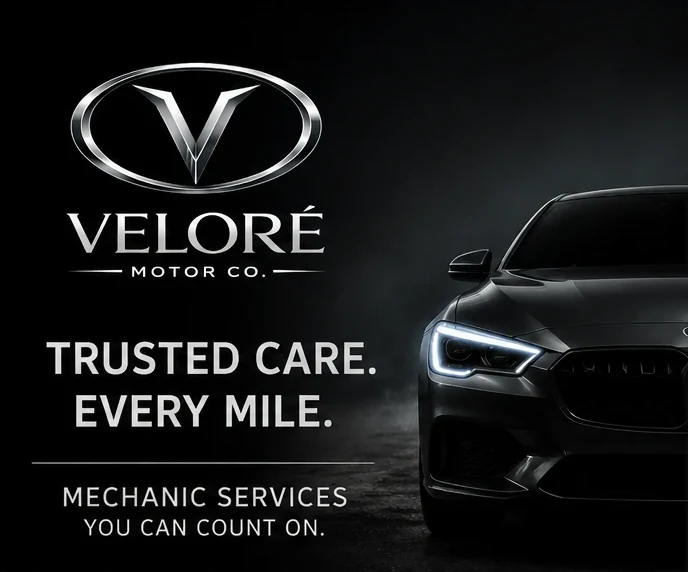 Black sedan under studio light — trusted care, every mile